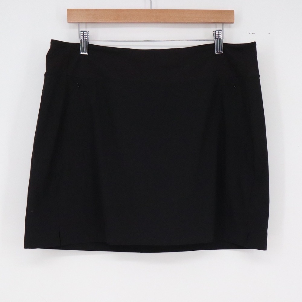 Athleta Skort Womens 16 Soho Skort Black Activewear Golf Tennis Excellent